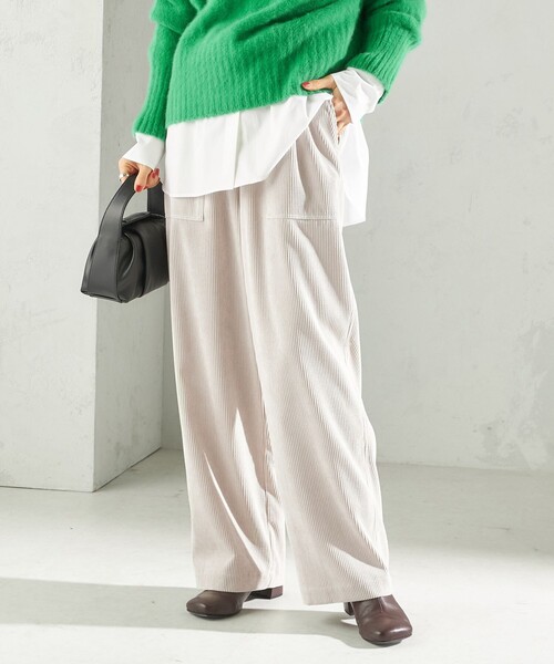 セール】〈洗濯機可能〉TUMUGITO(R) コーデュロイ ドロスト パンツ 2
