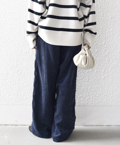 セール】〈洗濯機可能〉TUMUGITO(R) コーデュロイ ドロスト パンツ 2