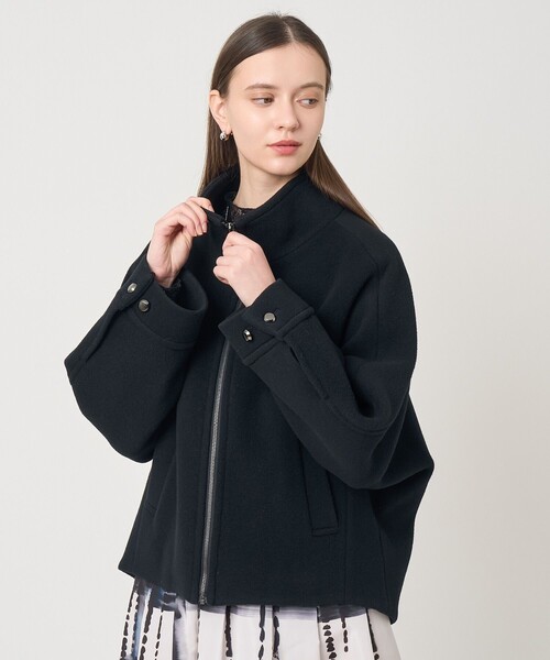 ANAYI（アナイ）の「ラムショートビーバースタンドブルゾン（テーラードジャケット・レディース・ホワイト/キャメル/ブラック・38/36）」の18枚目の写真