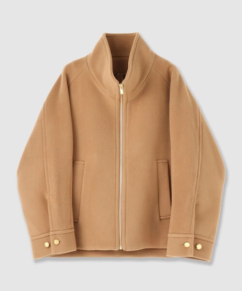 ANAYI（アナイ）の「ラムショートビーバースタンドブルゾン（テーラードジャケット・レディース・ホワイト/キャメル/ブラック・38/36）」の15枚目の写真