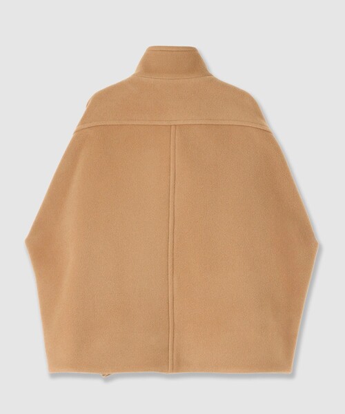 ANAYI（アナイ）の「ラムショートビーバースタンドブルゾン（テーラードジャケット・レディース・ホワイト/キャメル/ブラック・38/36）」の14枚目の写真