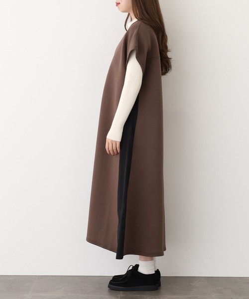 A.N.L(エーエヌエル レーベル)の「A.N.L 2WAYセットワンピース(ワンピース・レディース・ブラック/モカ・38)」の12枚目の写真
