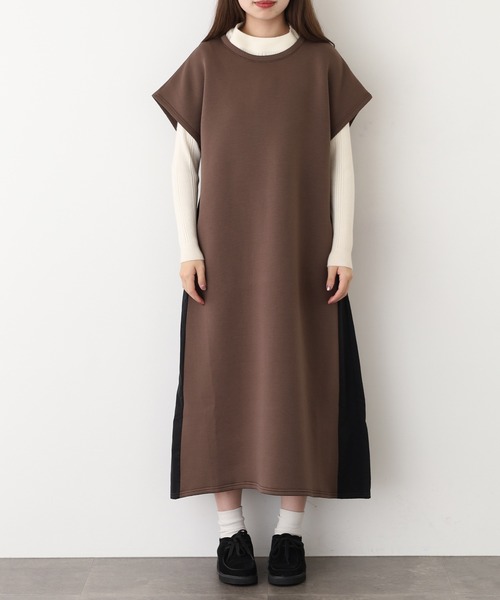 A.N.L(エーエヌエル レーベル)の「A.N.L 2WAYセットワンピース(ワンピース・レディース・ブラック/モカ・38)」の11枚目の写真