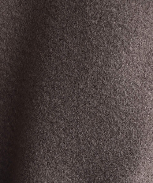 ElegChic(エレグシック)の「フェイクウールラムライクコート(ノーカラーコート・レディース・モカ/アイボリー/ネイビー・M/L)」の20枚目の写真