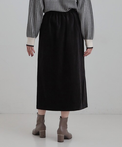 DRESKIP（ドレスキップ）の「モール風ナロースカート（スカート・レディース・ダークブラウン/ブラック/ライトベージュ・01/02/03/04）」の18枚目の写真