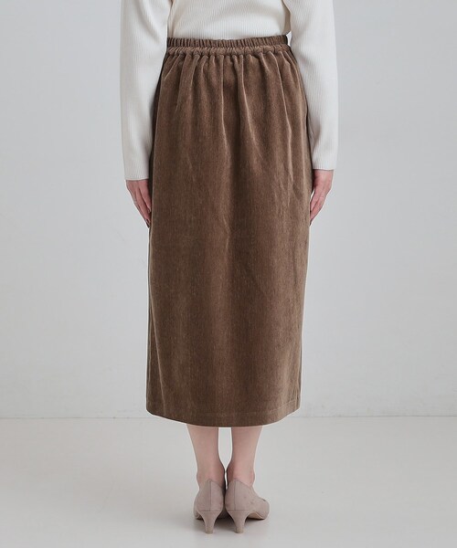DRESKIP（ドレスキップ）の「モール風ナロースカート（スカート・レディース・ダークブラウン/ブラック/ライトベージュ・01/02/03/04）」の7枚目の写真