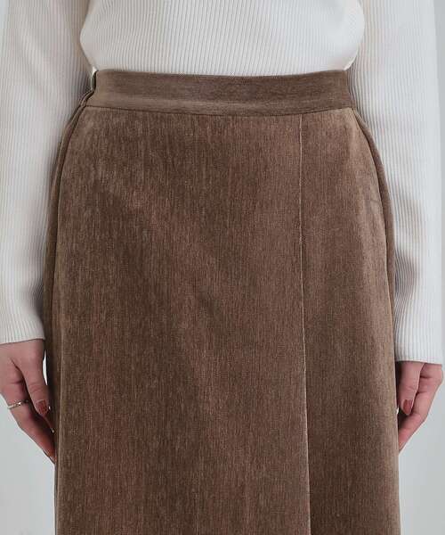 DRESKIP（ドレスキップ）の「モール風ナロースカート（スカート・レディース・ダークブラウン/ブラック/ライトベージュ・01/02/03/04）」の8枚目の写真