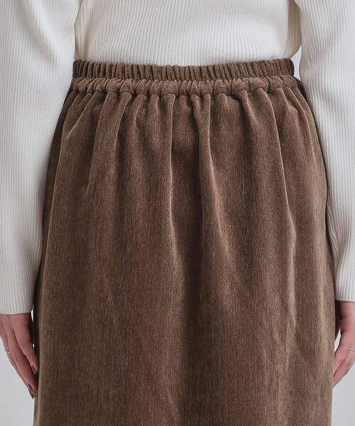 DRESKIP（ドレスキップ）の「モール風ナロースカート（スカート・レディース・ダークブラウン/ブラック/ライトベージュ・01/02/03/04）」の9枚目の写真