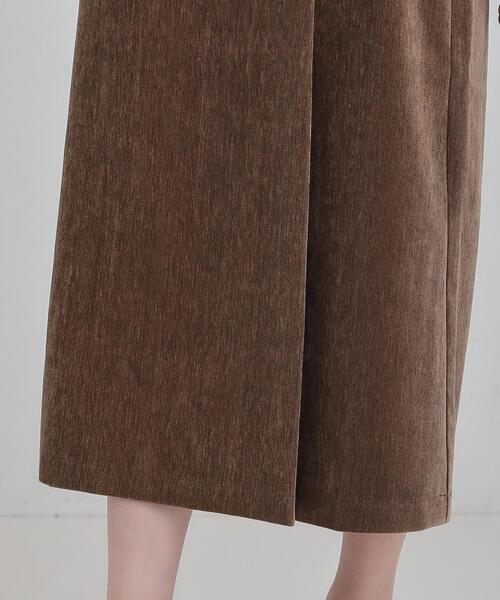 DRESKIP（ドレスキップ）の「モール風ナロースカート（スカート・レディース・ダークブラウン/ブラック/ライトベージュ・01/02/03/04）」の10枚目の写真