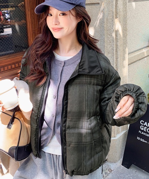 セール】チェック柄中綿ブルゾン（その他アウター）｜PRIVATE BEACH