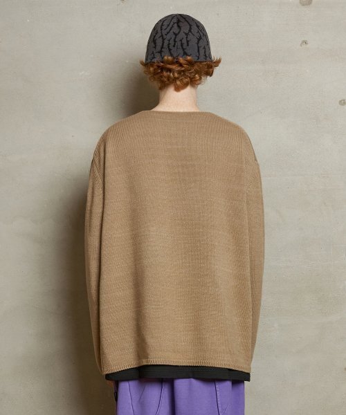 UNALLOYED(アナロイド)の「ホールラウンドニット/ベージュ(ニット/セーター・メンズ・その他・SMALL/LARGE)」の3枚目の写真