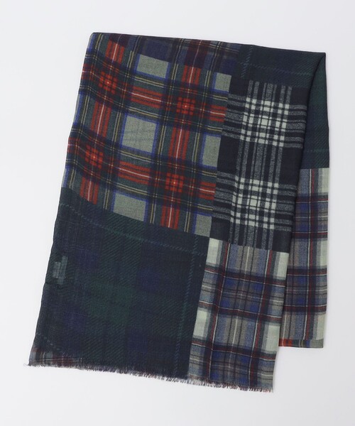 SHIPS(シップス)の「GLEN PRINCE: TARTAN CHECK STOLE(ストール/ショール・メンズ・マルチ/ネイビー・ONE SIZE)」の3枚目の写真