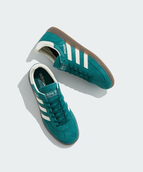 adidas（アディダス）の「ハンドボール スペツィアル / HANDBALL SPEZIAL / アディダスオリジナルス adidas Originals（スニーカー・レディース・グリーン/ベージュ/ブラウン・23.5cm/23.0cm/22.5cm/22.0cm/28.0cm/27.5cm/27.0cm/26.5cm/26.0cm/25.5cm/25.0cm/24.5cm/24.0cm/28.5cm/29.0cm）」の3枚目の写真