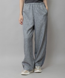 Munich | 【ウォッシャブル】【防シワ】ツイード調ツイル×メッシュサイドストライプパンツ(その他パンツ)