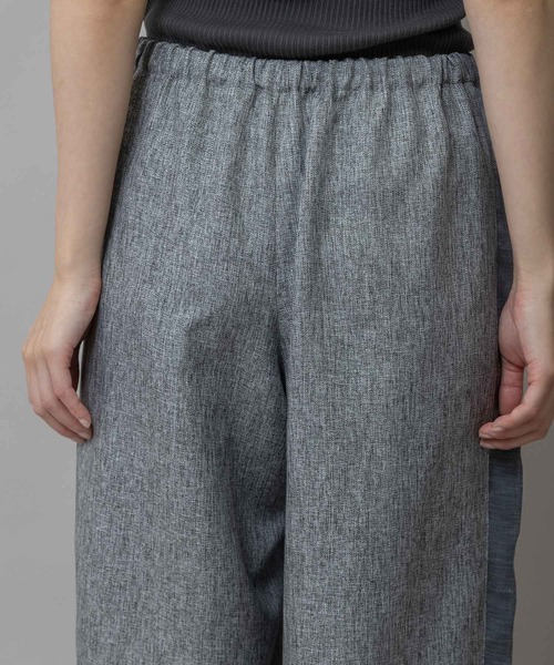 Munich（ミューニック）の「【ウォッシャブル】【防シワ】ツイード調ツイル×メッシュサイドストライプパンツ（その他パンツ・レディース・ブラウン/グレー/ブラック・M/S/XS）」の21枚目の写真