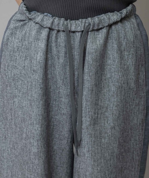 Munich（ミューニック）の「【ウォッシャブル】【防シワ】ツイード調ツイル×メッシュサイドストライプパンツ（その他パンツ・レディース・ブラウン/グレー/ブラック・M/S/XS）」の22枚目の写真