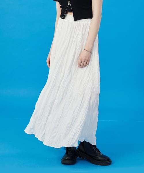 KOLEAT（コレット）の「WOMEN クーリング冷蔵庫 マモンプリーツフレア ロングスカート [WHITE] ロングスカート ver.（スカート・レディース・その他・FREE）」の2枚目の写真