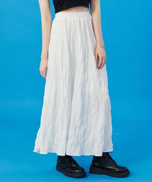 KOLEAT（コレット）の「WOMEN クーリング冷蔵庫 マモンプリーツフレア ロングスカート [WHITE] ロングスカート ver.（スカート・レディース・その他・FREE）」の3枚目の写真
