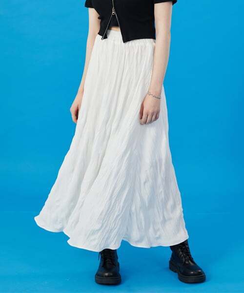 KOLEAT（コレット）の「WOMEN クーリング冷蔵庫 マモンプリーツフレア ロングスカート [WHITE] ロングスカート ver.（スカート・レディース・その他・FREE）」の4枚目の写真