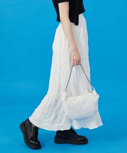 KOLEAT（コレット）の「WOMEN クーリング冷蔵庫 マモンプリーツフレア ロングスカート [WHITE] ロングスカート ver.（スカート・レディース・その他・FREE）」の5枚目の写真