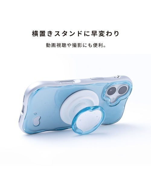 iFace(アイフェイス)の「iFace BeBling 2 MagSynq Grip Holder MagSafe対応(スマホグッズ・レディース・ブラック/クリア/ブルー・FREE)」の8枚目の写真