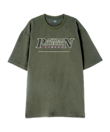 [オーバーフィット]ピアンタイムズ13睡眠ラウンドネック半袖Tシャツ_カーキ
