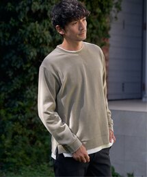 ikka（イッカ）の「モールワッフルフェイクレイヤードプルオーバー（スウェット・メンズ）」