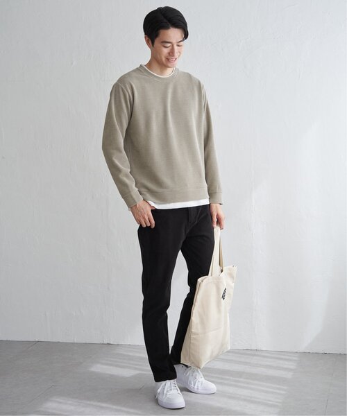 ikka（イッカ）の「モールワッフルフェイクレイヤードプルオーバー（スウェット・メンズ・ベージュ/チャコール/ブルー/ブラウン系その他/ワイン・M/L/XL/S）」の18枚目の写真