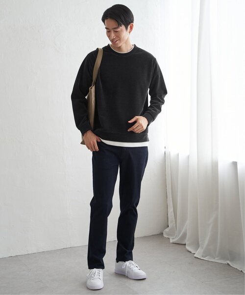 ikka（イッカ）の「モールワッフルフェイクレイヤードプルオーバー（スウェット・メンズ・ベージュ/チャコール/ブルー/ブラウン系その他/ワイン・M/L/XL/S）」の21枚目の写真