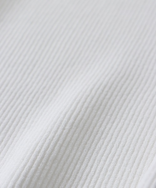 DRESSLAVE(ドレスレイブ)の「rib slim fit pull(リブスリムフィットプルオーバー)(Tシャツ/カットソー・レディース・ホワイト/ネイビー/ブルー・38)」の17枚目の写真