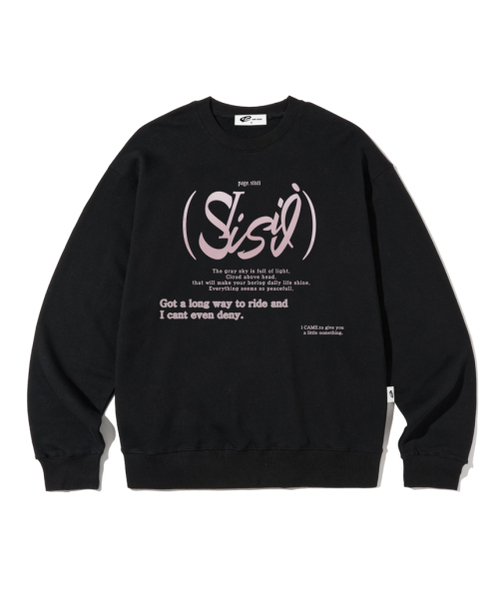 PAGESIISII(ページシシ)の「シーシープリントスウェットブラック(スウェット・レディース・その他・MEDIUM/LARGE)」の1枚目の写真
