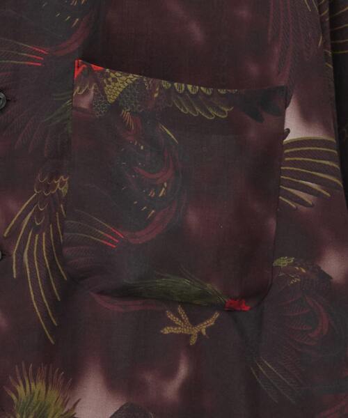 NIPOALOHA（ニポアロハ）の「【NIPOALOHA】"軍鶏-SHAMO" LONG SLEEVE WOOL SHIRT（シャツ/ブラウス・メンズ・ボルドー/スミクロ・SMALL/MEDIUM）」の13枚目の写真