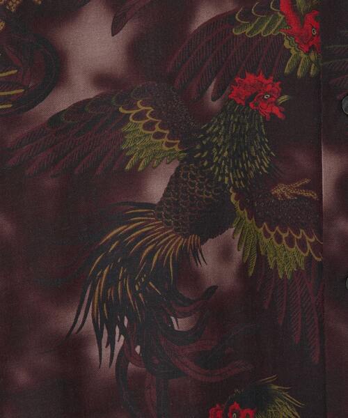 NIPOALOHA（ニポアロハ）の「【NIPOALOHA】"軍鶏-SHAMO" LONG SLEEVE WOOL SHIRT（シャツ/ブラウス・メンズ・ボルドー/スミクロ・SMALL/MEDIUM）」の15枚目の写真