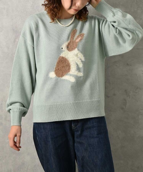 Bleu Bleuet(ブルーブルーエ)の「le petale Fluffy rabbit Bleu Bleuet(ブルーブルーエ)の「le petale Fluffy rabbit