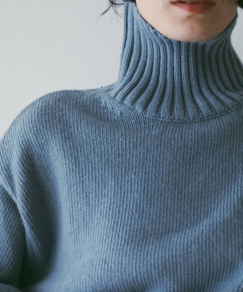 anuke(アンヌーク)の「Merinowool Turtle Knit(ニット/セーター・レディース・クリーム/ブラック/ブルー系その他・FREE)」の14枚目の写真