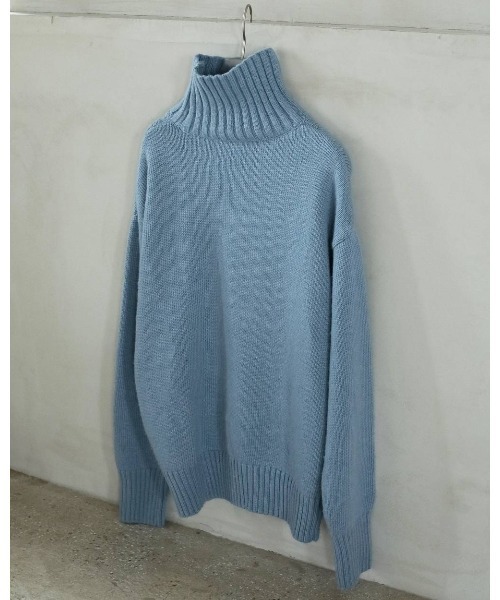 anuke(アンヌーク)の「Merinowool Turtle Knit(ニット/セーター・レディース・クリーム/ブラック/ブルー系その他・FREE)」の11枚目の写真