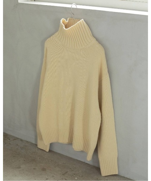 anuke(アンヌーク)の「Merinowool Turtle Knit(ニット/セーター・レディース・クリーム/ブラック/ブルー系その他・FREE)」の12枚目の写真