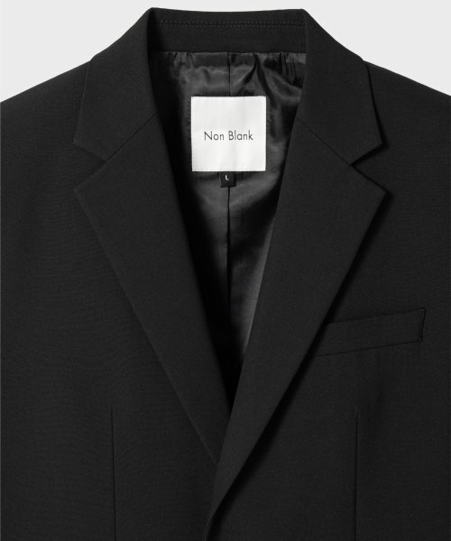 NONBLANK(ノンブランク)の「W11 セミオーバーフィットブレザー_BLACK(テーラードジャケット・メンズ・その他・MEDIUM/LARGE/X-LARGE/XX-LARGE)」の3枚目の写真