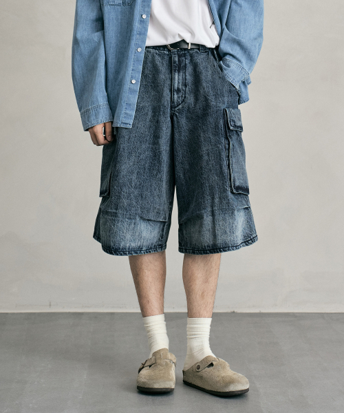 DECET(デケト)の「M51 フィールドデニムショーツ DCPT061BlueA(その他パンツ・メンズ・その他・34/32/30/26/28)」の2枚目の写真