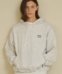 DEHEVE（デヘヴェ）の「シンプルロゴフード [ホワイトメランジ]（パーカー）」