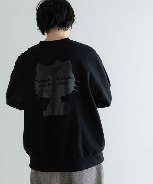 LOWRYS FARM（ローリーズファーム）の「LFM(U)【HELLO KITTY】スウェットクルー　608019（スウェット・メンズ・オフホワイト/ブラック・MEDIUM/LARGE）」の10枚目の写真