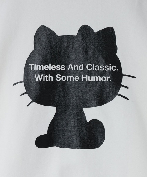 LOWRYS FARM（ローリーズファーム）の「LFM(U)【HELLO KITTY】スウェットクルー　608019（スウェット・メンズ・オフホワイト/ブラック・MEDIUM/LARGE）」の17枚目の写真