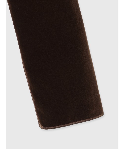 ニュアンスウェーブベルベットジャケット（ノーカラージャケット