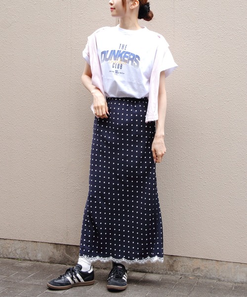 THE SHINZONE(ザ シンゾーン)の「THE SHINZONE/シンゾーン ポルカドットリーバーズレーススカート POLKA DOT LEAVERS LACE SKIRT 26MMSSK04(スカート・レディース・ネイビー・M)」の8枚目の写真