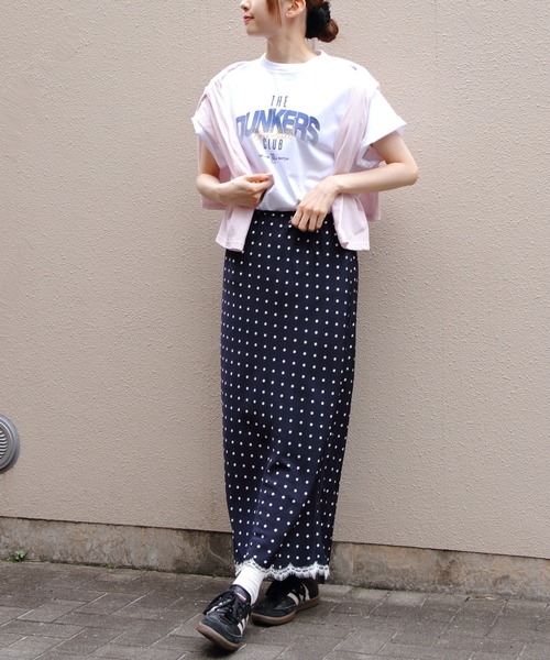 THE SHINZONE(ザ シンゾーン)の「THE SHINZONE/シンゾーン ポルカドットリーバーズレーススカート POLKA DOT LEAVERS LACE SKIRT 26MMSSK04(スカート・レディース・ネイビー・M)」の9枚目の写真