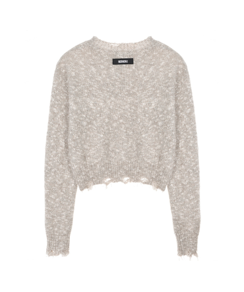NICK&NICOLE(ニックアンドニコール)の「NICOLE BOKASHI DAMAGE KNIT_OATMEAL(ニット/セーター・レディース・その他・FREE)」の5枚目の写真