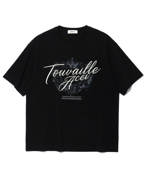 ACEI(アセイ)の「月桂冠ロゴプリントTシャツ(UNI)BLK(Tシャツ/カットソー・メンズ・その他・SMALL/MEDIUM/LARGE)」の1枚目の写真