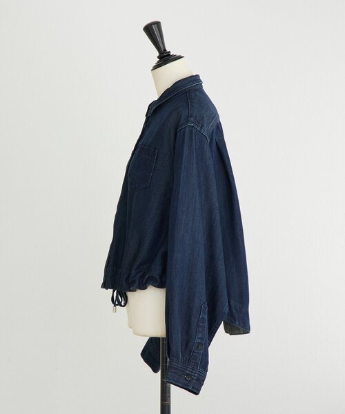 BEARDSLEY（ビアズリー）の「トロミデニムショートシャツ（シャツ/ブラウス・レディース・インディゴブルー・FREE）」の18枚目の写真