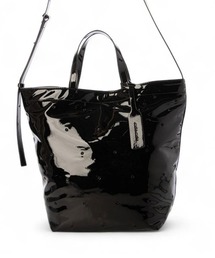 cache cache（カシュ カシュ）の「cache cache カシュカシュ エナメル2wayトート（トートバッグ）」