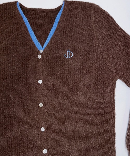 Judin(ジュディン)の「Layered two-tone cardigan【JD】(ニット/セーター・レディース・ブラウン/レッド/ブラック・FREE)」の9枚目の写真